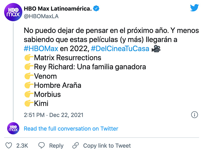 HBO Max Chile confirma sus estrenos para el año 2022